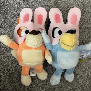 Easter Bunny Mask Plush Toys Bluey & Bingo plushy